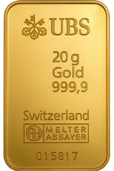 Lingote de oro UBS